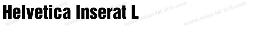 Helvetica Inserat L字体转换